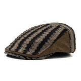 Stripe,Beret,Casual,Outdoor,Visor,Forward