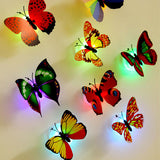 Honana,Colors,Changing,Flashing,Butterfly,Night,Light,Decorative,Lights,Stickers