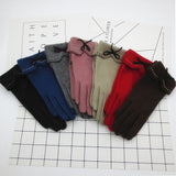 Women,Embroidery,Dotted,Bowknot,Fashion,Casual,Gloves