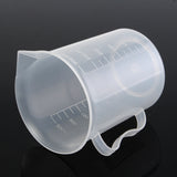 250ml,Plastic,Measuring,Clear,Double,Graduated,Cylindrical,Measuring