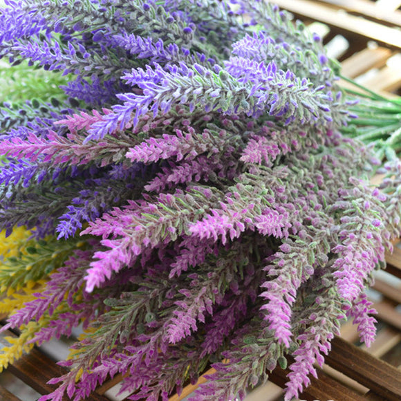 Heads,Romatic,Artificial,Lavender,Flowers,Wedding,Decorative