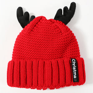 Winter,Antler,Velvet,Thick,Earmuffs,Christmas,Cashmere,Beanie