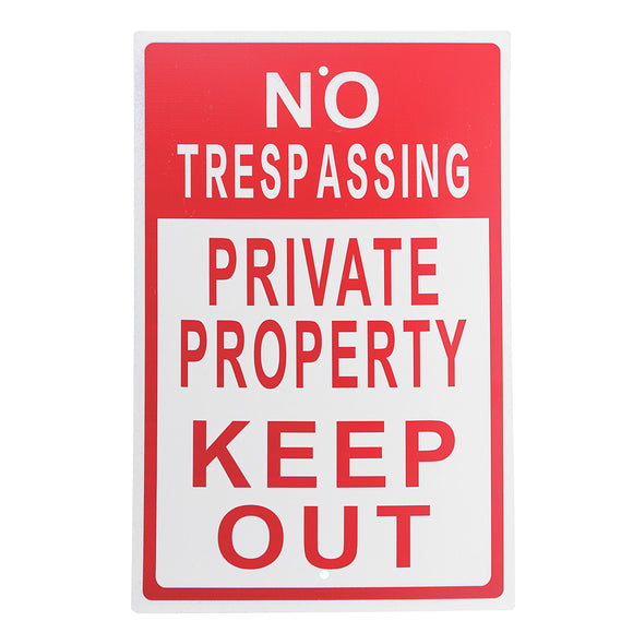 20cmx30cm,Aluminum,Trespassing,Private,Property,Warning