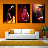 Miico,Painted,Three,Combination,Decorative,Paintings,Glass,Decoration