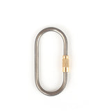Titanium,Chain,Carabiner,Screw,Bottle,Buckle,Hanging,Padlock,Chain,Camping,Hiking