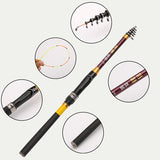 ZANLURE,Telescopic,Fishing,Carbon,Fiber,Fishing,Outdoor,Fishing