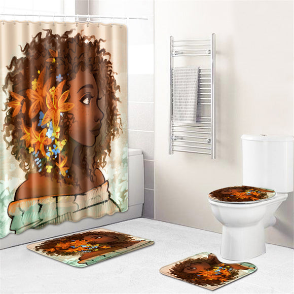 African,Shower,Curtain,Toilet,Cover,Shower,Curtain