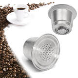 Reusable,Stainless,Steel,Refillable,Coffee,Capsule,Nespresso,Machine