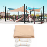 12x12x12ft,Beige,Triangle,Shade,Sails,Patio,Garden,Outdoor,Facility,Activities