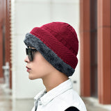 Velvet,Thick,Winter,Protection,Windproof,Knitted