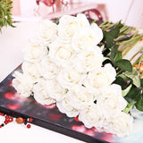 Artificial,Flowers,Single,Branch,Flower,Decoration,Wedding,Moistening,Roses