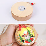 Luminous,Christmas,Wooden,Ornament,Light,Santa,Claus,Decor,Decorations