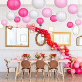 Round,Paper,Lantern,Baptism,Wedding,Holloween,Party,Decorations,Hanging,Paper,Crafts