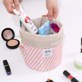 Oxford,Cloth,Travel,Cosmetic,Organizer,Color,Cylinder,Drawstring,Cosmetic
