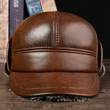 Trapper,Men's,Thick,Outdoor,Earmuffs,Cotton,Leather,Baseball
