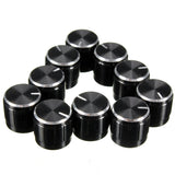 10Pcs,Black,Volume,Control,Knurled,Shaft,Potentiometer,Rotary,Knobs