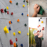10pcs,Plastic,Colorful,Textured,Climb,Stones,Assorted,Holds,Climbing,Ascender
