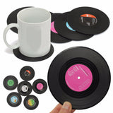 Vinyl,Record,Coaster,Coffee,Holder,Retro,Placemat