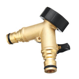 Brass,Manifold,Quick,Connector,Nozzle,Water,Splitter,Garden,Faucet,Watering,Adapter"