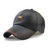 Collrown,Vintage,Leather,Baseball,Outdoor,Windproof,Adjustable,Sports