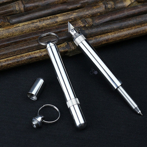 XANES,Stainless,Steel,Keychain,Knife,Point,Telescopic,Gifts