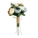 Bride,Holding,Artificial,Flowers,Floral,Wedding,Bouquet,Romantic,Decor,Supplies