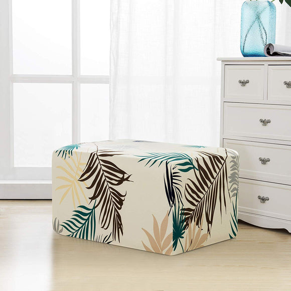 Printed,Stool,Elastic,Stool,Cover,Detachable,Rectangular,Ankle,Cover