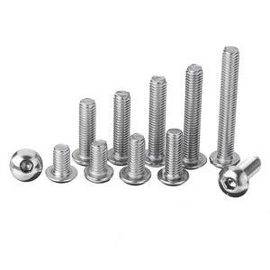 Suleve,M5SH7,165Pcs,Socket,Button,Screw,Stainless,Steel,Assortment