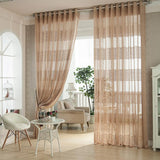 Panel,European,Style,Jacquard,Breathable,Voile,Sheer,Curtains,Bedroom,Living,Window,Screening