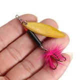 ZANLURE,Metal,Assorted,Laser,Fishing,Spinner,Baits,Feather