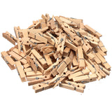 100PCS,Natural,Wooden,Photo,Paper,Clips