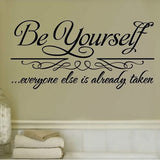 30*62cm,Yourself,Quote,Removable,Sticker,Wallpaper
