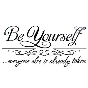 30*62cm,Yourself,Quote,Removable,Sticker,Wallpaper