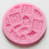 F0490,Silicone,Letter,Mould,Fondant,Decoration,Mould