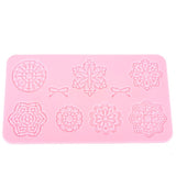 Striped,Flower,Fondant,Silicone,Decorating,Molds,Creative,Baking