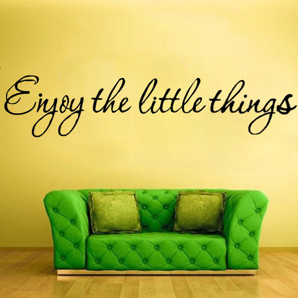 Enjoy,Little,Thing,Removable,Vinyl,Quote,Sticker,Mural