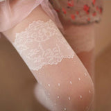 Jacquard,Retro,Antyhose,Cored,Women,Stockings