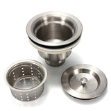 Stainless,Steel,Kitchen,Water,Strainer,Drain,Basket