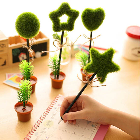 Lovely,Green,Plants,Potted,Shape,Ballpoint