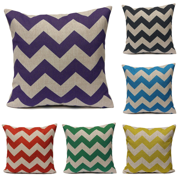 Waves,Pattern,Linen,Pillowcases,Decorate,Cushions