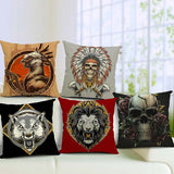 Halloween,Gothic,Cotton,Linen,Pillow,Office,Cushion,Pillowcase