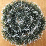 Christmas,Rattan,Pendant,Green,White,Grass,Decoration