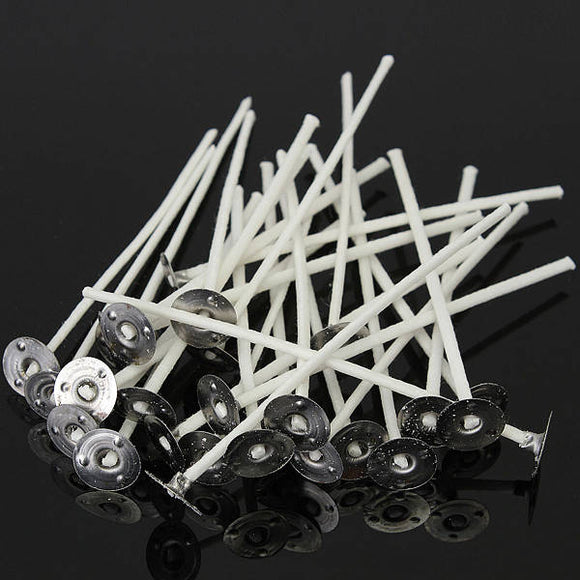 100pcs,Candle,Cotton,Wicks,Metal,Sustainers
