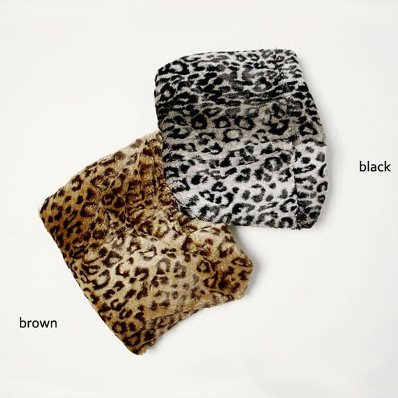 Women,Winter,Leopard,Printed,Cotton,Scarf