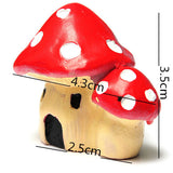 Miniature,Mushroom,House,Ornaments,Potted,Plant,Garden,Decor