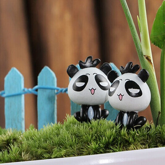 Miniature,Panda,Ornaments,Potted,Plant,Garden,Decor