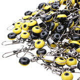 200pcs,Medium,Yellow,Space,Beans,Fishing,Swivels,Fishing,Accessory