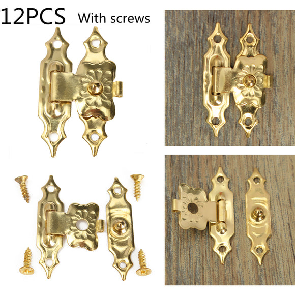 12pcs,Antique,Decorative,Jewelry,Wooden,Latch,Screw