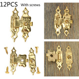 12pcs,Antique,Decorative,Jewelry,Wooden,Latch,Screw