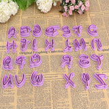 26PCS,Plastic,Alphabet,Cookie,Cutter,Letter,Biscuit,Fondant,Decorating